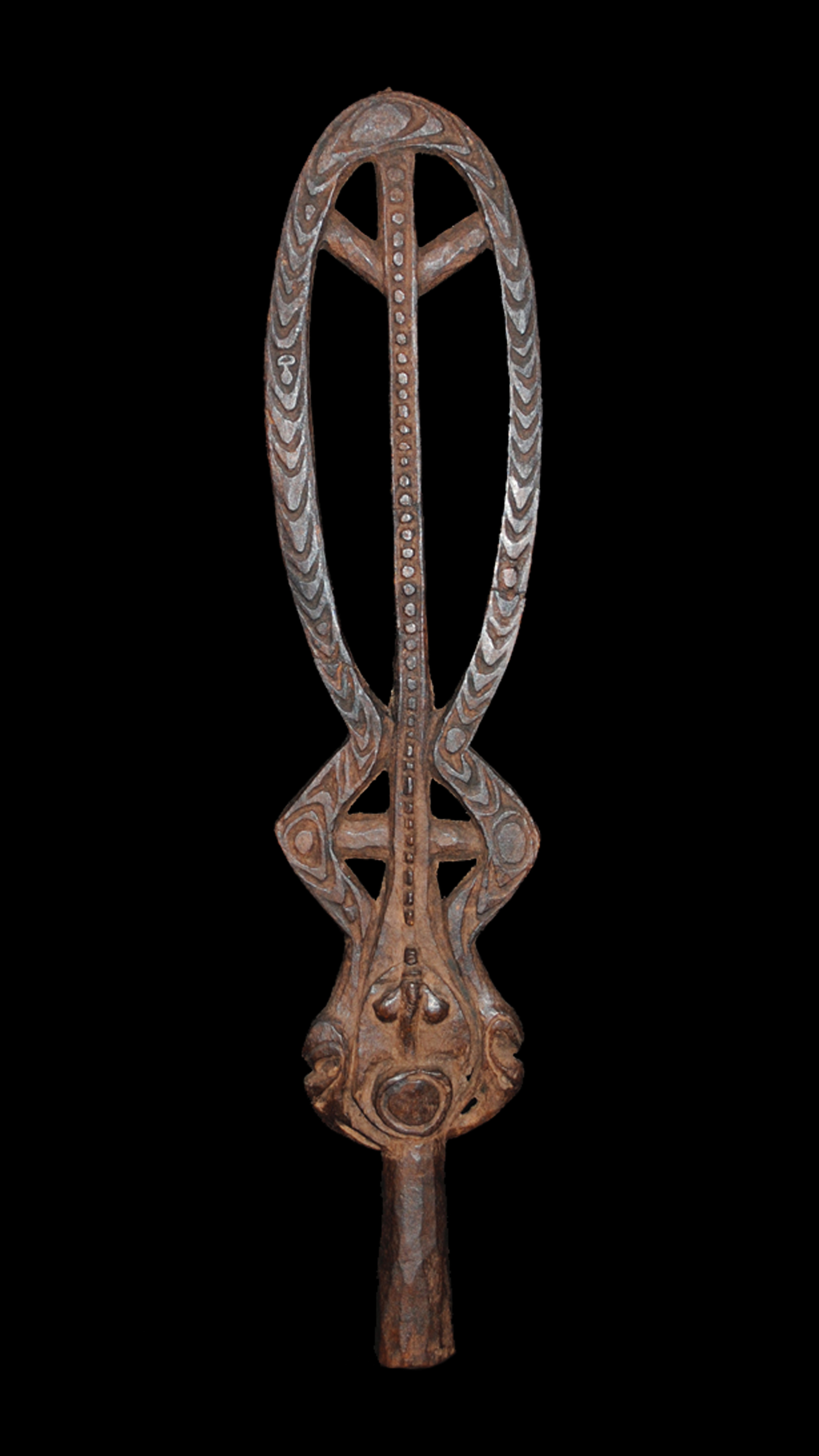 Lime Spatula Finial Sepik River Papua New Guinea,19th to Early 20th Century