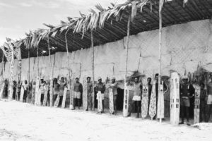 A Fine Old New Guinea Ceremonial House Lintel Kamoro Mimika People West Papua Irian Jaya Indonesia