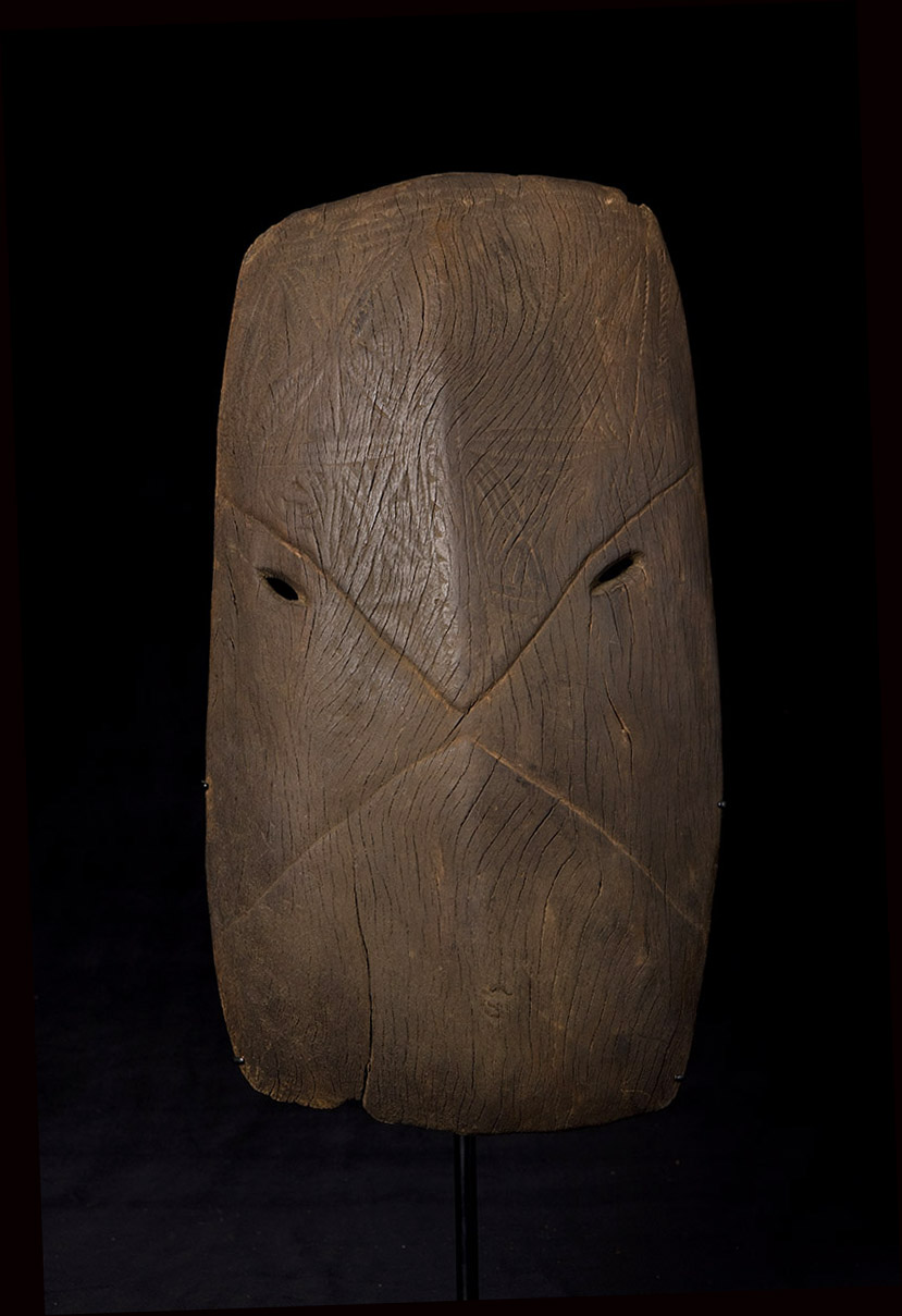 Breast Shield, Josephstaal Area, Ramu River Area, Madang Province, PNG, Stone Carved, 19th Century