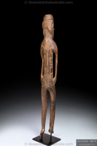 A Fine Old New Guinea Ancestor Figure Asmat People West Papua Irian Jaya Indonesia