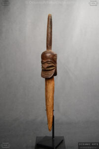 A Superb old Vanuatu Janus Head Spear Finial Malekula Island Vanuatu19th Century