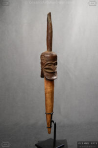 A Superb old Vanuatu Janus Head Spear Finial Malekula Island Vanuatu19th Century