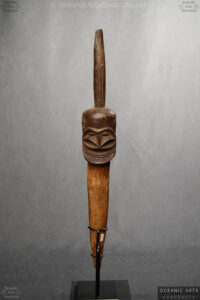A Superb old Vanuatu Janus Head Spear Finial Malekula Island Vanuatu19th Century