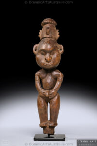 A Fine Old New Guinea Flute Stopper Sepik River Area Papua New Guinea Collected 1934