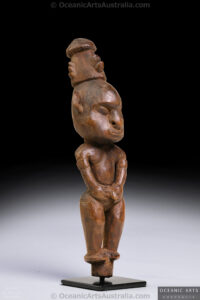A Fine Old New Guinea Flute Stopper Sepik River Area Papua New Guinea Collected 1934