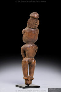 A Fine Old New Guinea Flute Stopper Sepik River Area Papua New Guinea Collected 1934