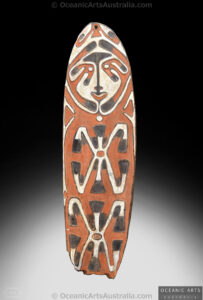 A Fine Old New Guinea Gope Spirit Board Papuan Gulf Area Papua New Guinea