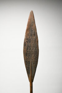 A Fine Old New Guinea Canoe Paddle Lake Sentani Area West Papua Irian Jaya Indonesia