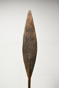 A Fine Old New Guinea Canoe Paddle Lake Sentani Area West Papua Irian Jaya Indonesia