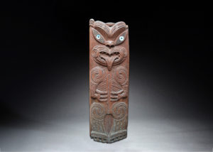 A Superb Old Maori Carved Meeting House Panel, New Zealand Circa1860s