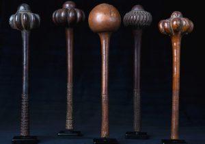 A Fine Old Collection of Fijian Throwing Clubs Fiji Islands Polynesia 18th -19th Century