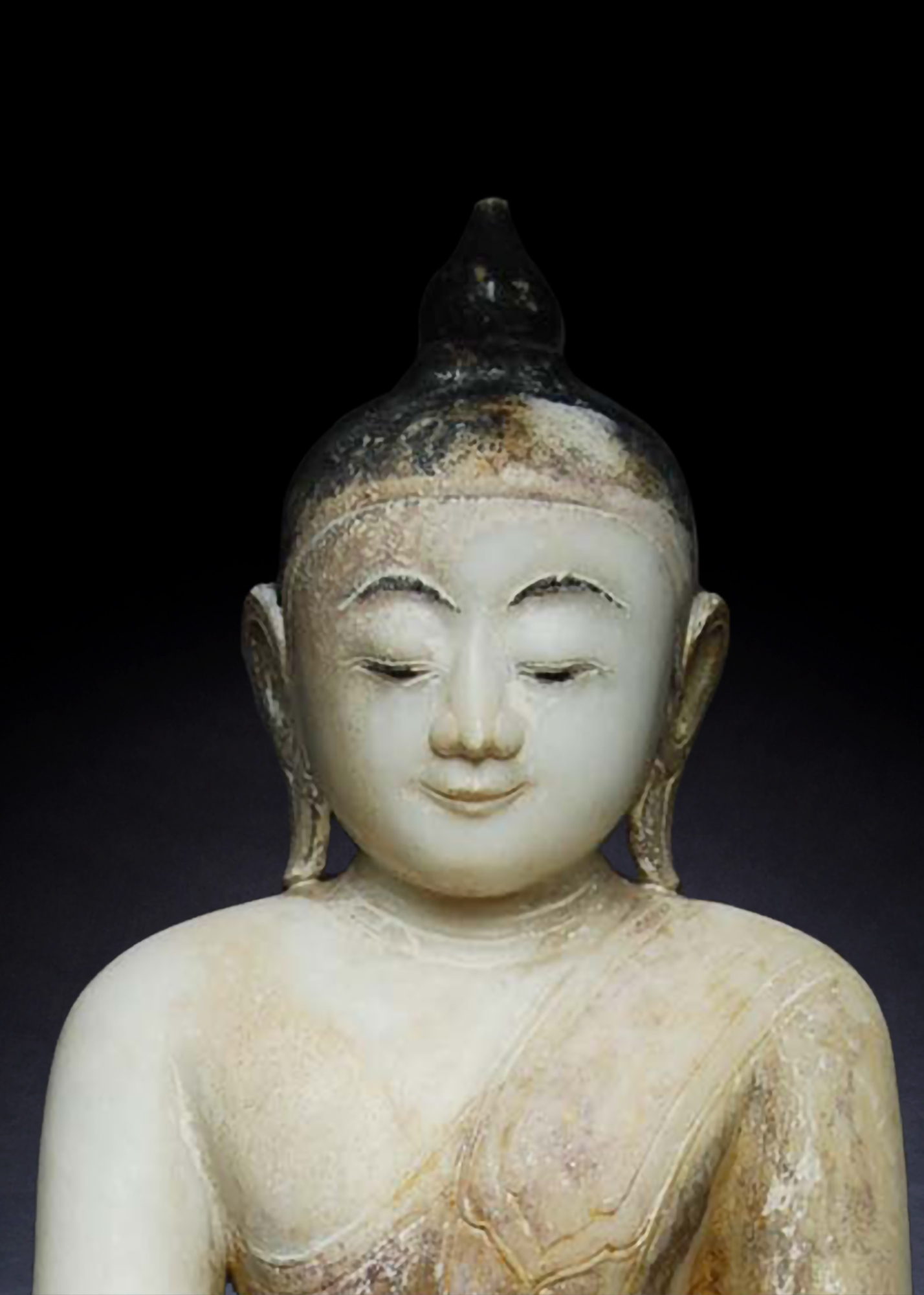 Shan State Marble Buddha Burma Myanmar.18th Century