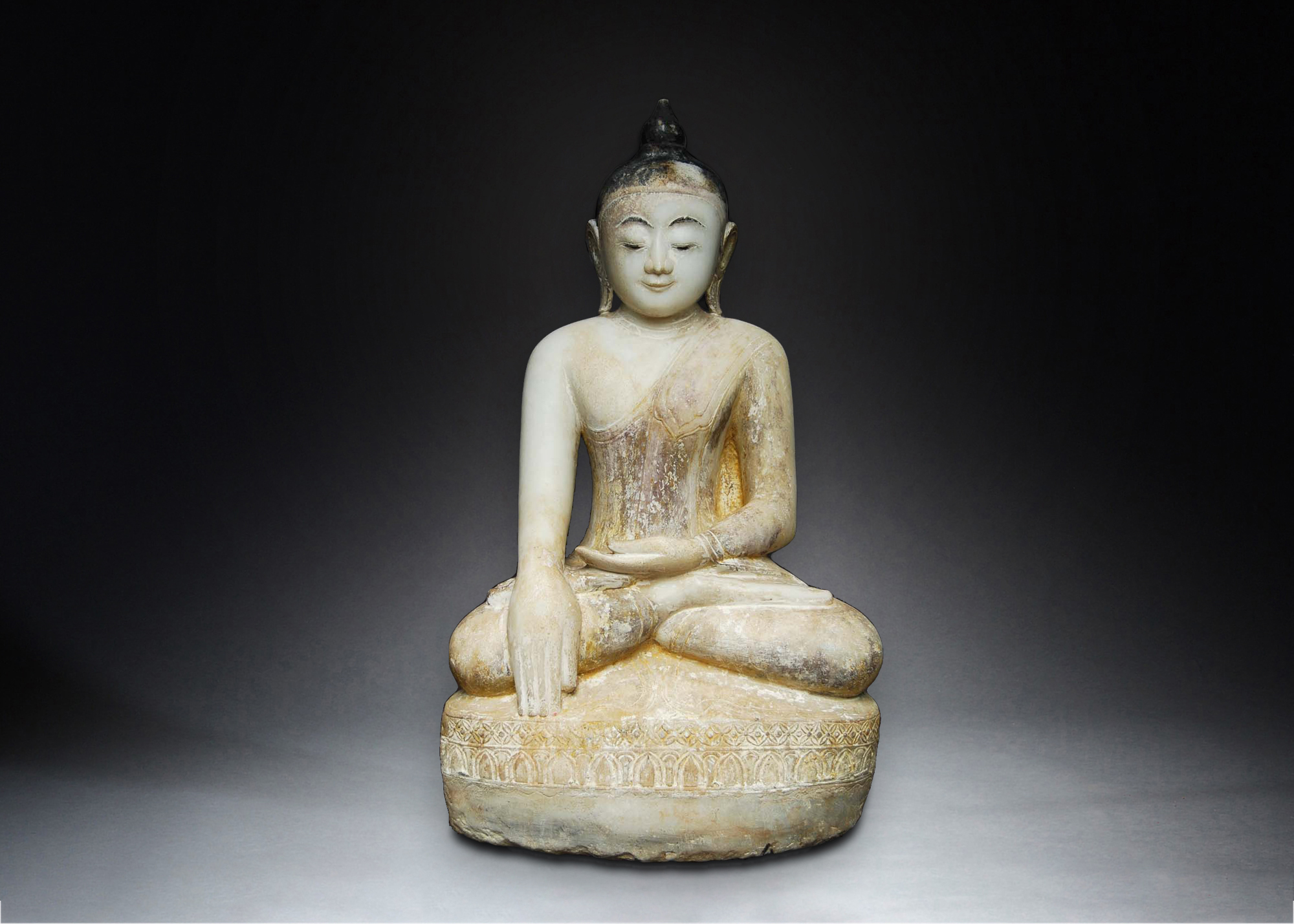 Shan State Marble Buddha Burma Myanmar.18th Century