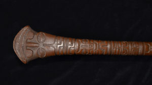 A Superb Old Marquesas Islands U’u’ War Club French Polynesia 19th Century