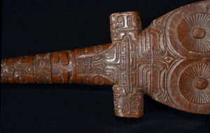 A Superb Old Marquesas Islands U’u’ War Club French Polynesia 19th Century