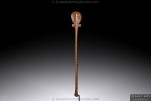 A Superb Old Marquesas Islands U’u’ War Club French Polynesia 19th Century