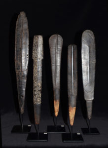 Fine Old New Guinea Lime Spatulas Tufi Area Oro Province Papua New Guinea