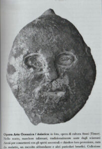 Old Timor Magic Amulet Stone Heads from West Timor Indonesia