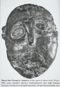 Old Timor Magic Amulet Stone Heads from West Timor Indonesia