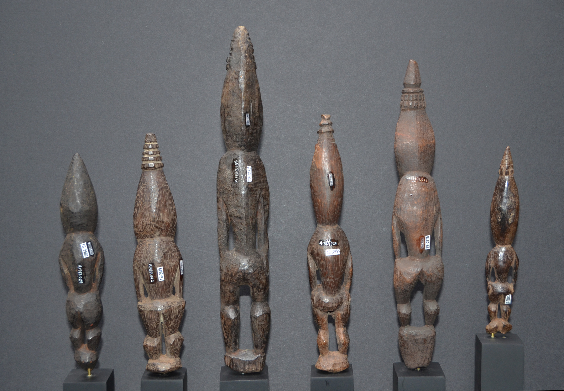 Six Small Amulet Figures, Lower Sepik River area, East Sepik Province, Papua New Guinea