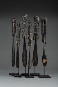 Superb Old New Guinea Lime Spatulas Massim Culture Milne Bay Province Papua New Guinea