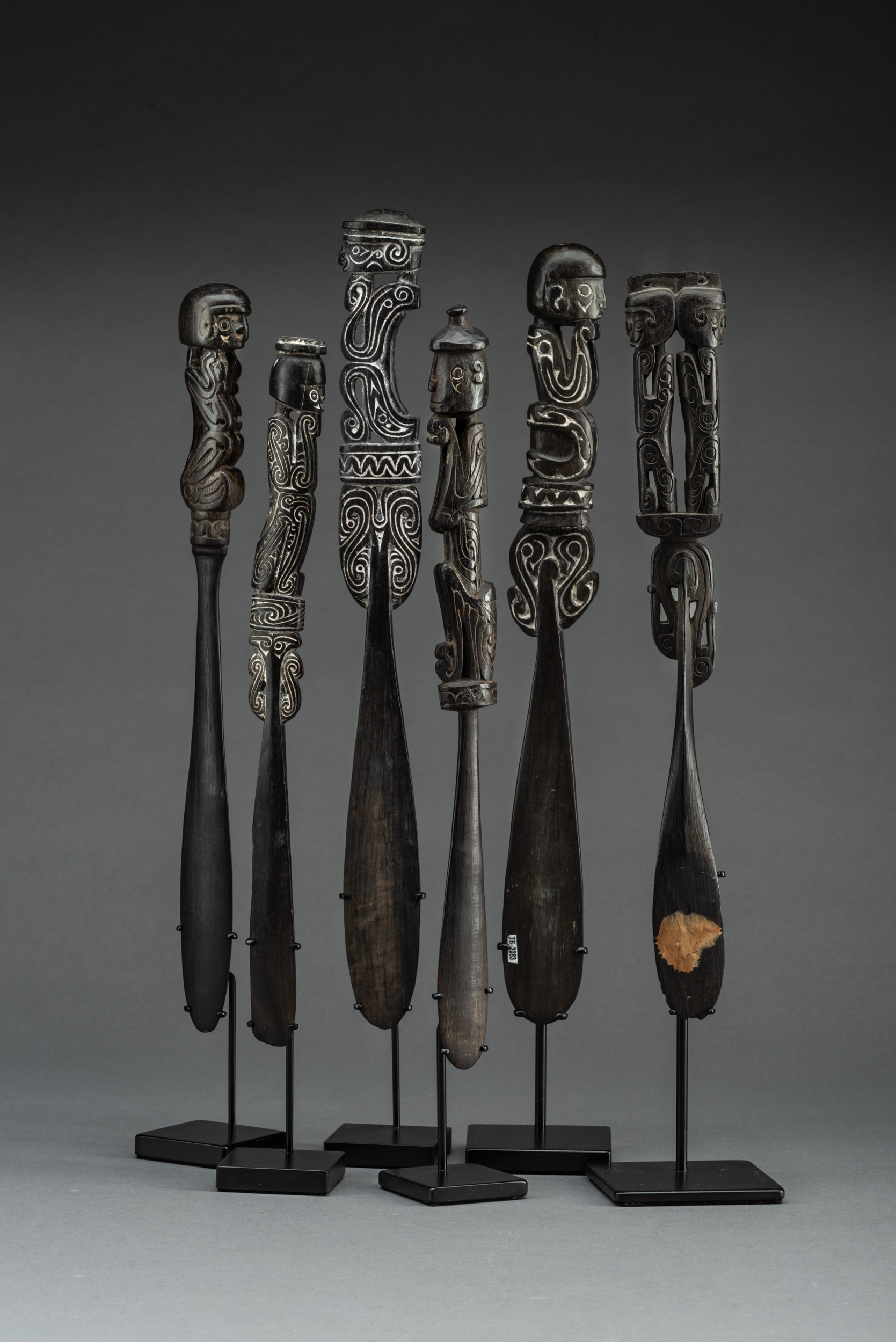 A Collection of 19th Century Massim Lime Spatulas