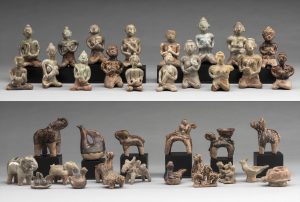 A Superb Collection of Sukhothai & Sawankhalok NE Thailand Ceramic Figures 13th-14th C