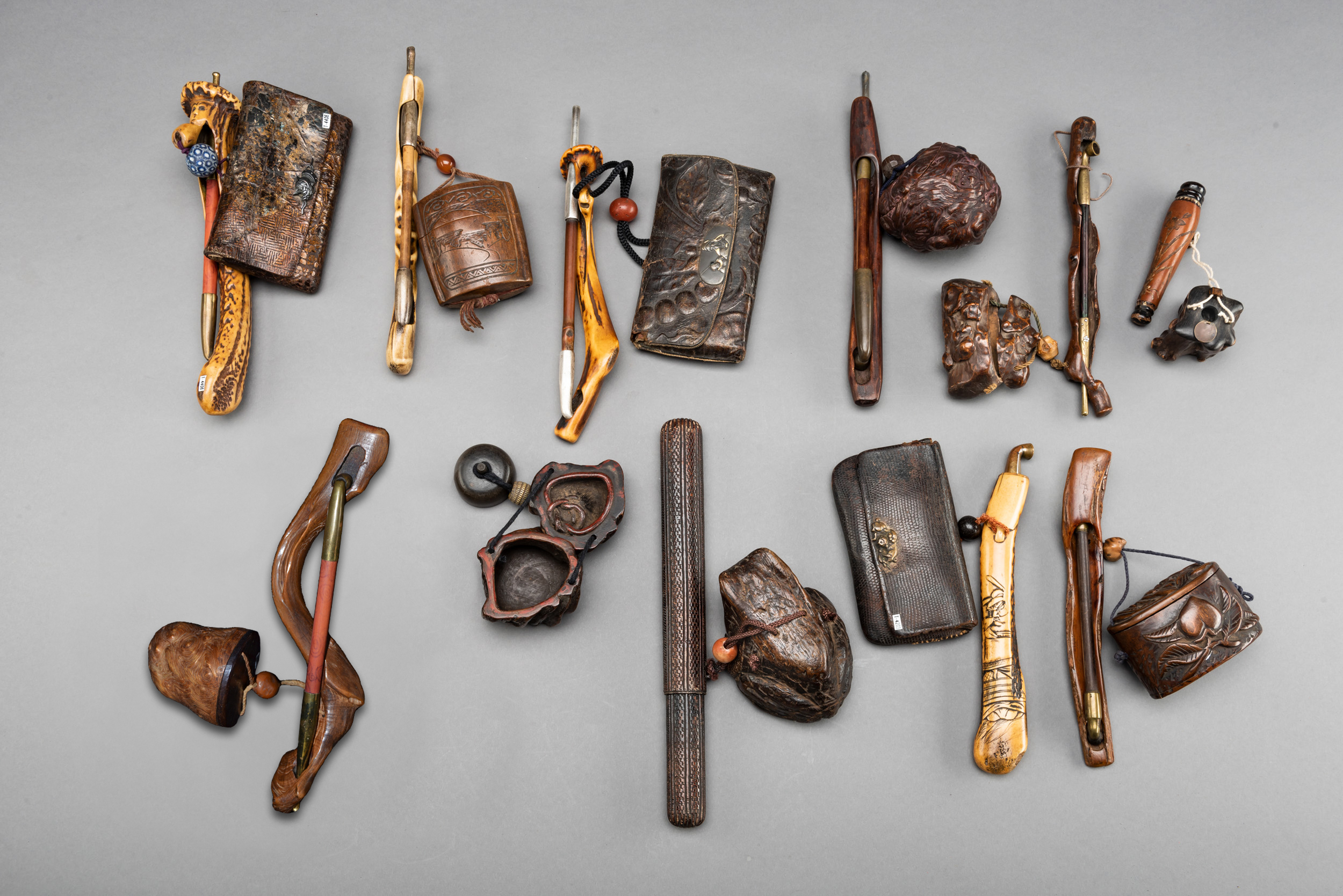 A Fine Collection of Japanese Smoking Implements from the 19th Century