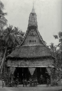 A Fine Old New Guinea Gable Mask off a Ceremonial House Middle Sepik Area Papua New Guinea