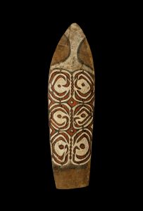 A Fine Old New Guinea War Shield Remote Eastern Asmat Area West Papua Irian Jaya