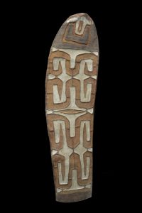 A Fine Old New Guinea War Shield Asmat People Upper Brazza River Area Asmat West Papua