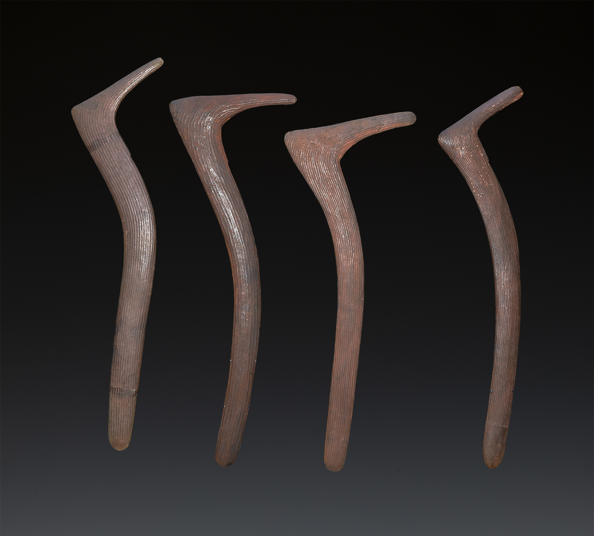 Fine Old Hooked Boomerangs, Northern Territory of Australia 19th Century