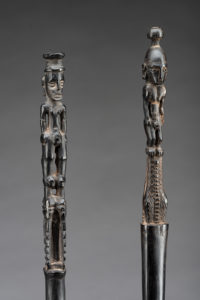 A Superb Pair of Old New Guinea Lime Spatulas Admiralty Islands Manus Province Papua New Guinea