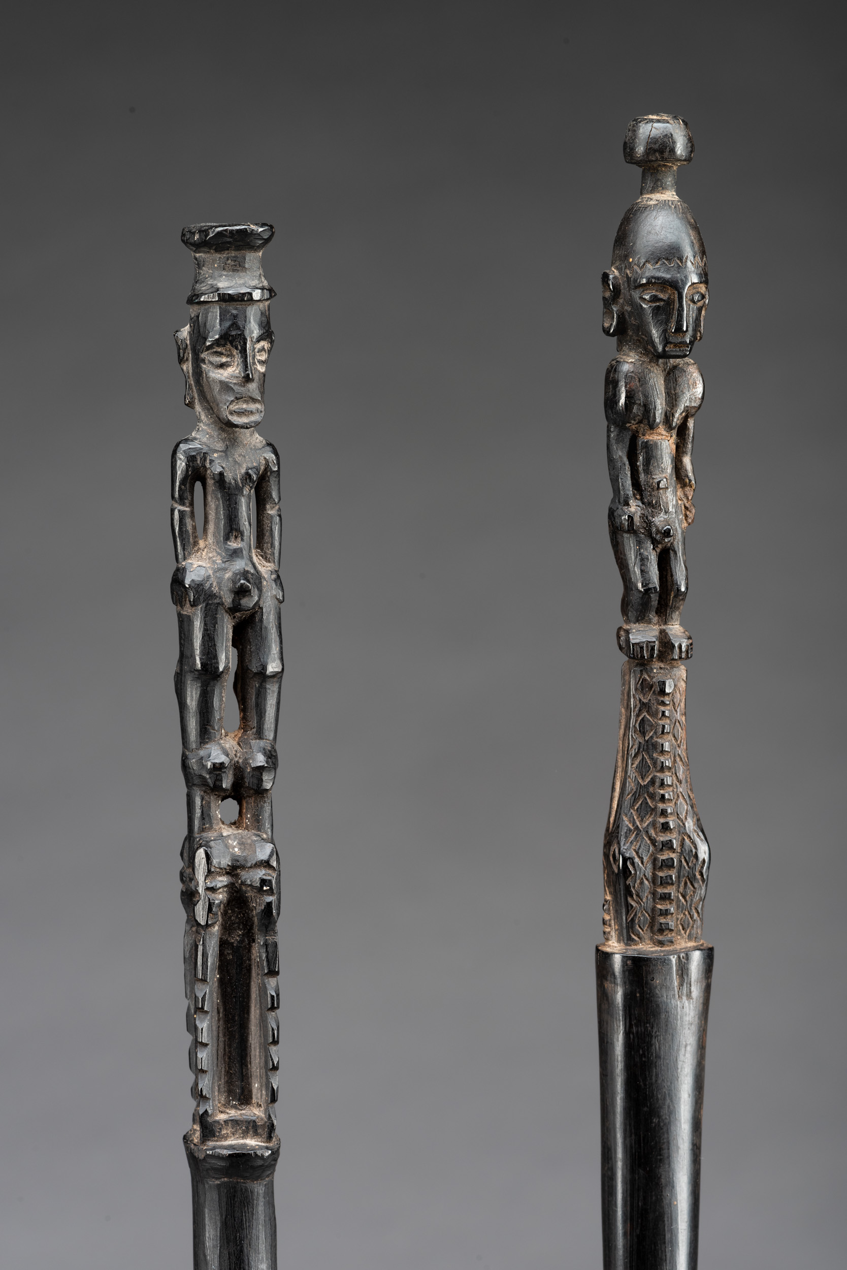 A Pair of 19th Century Lime Spatulas, Admiralty Islands