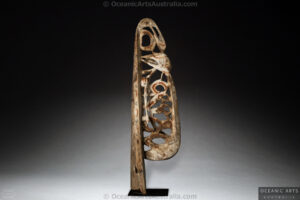 A Superb Old New Guinea Asmat Canoe Prow Ornament West Papua Irian Jaya Indonesia