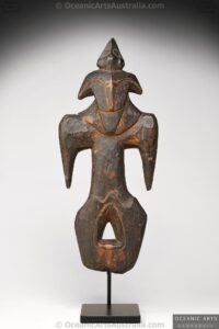 A Fine Old New Guinea Basket Hook Figure Sepik River Area Papua New Guinea