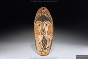 A Superb New Guinea Gope Spirit Board Giobari Island Papuan Gulf Area Papua New Guinea