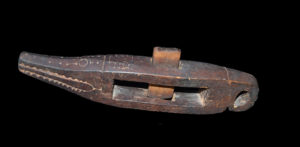 A Rare Old New Guinea Slave Hand-Blocks Geelvink Bay Area West Papua Indonesia 19th C