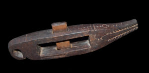 A Rare Old New Guinea Slave Hand-Blocks Geelvink Bay Area West Papua Indonesia 19th C