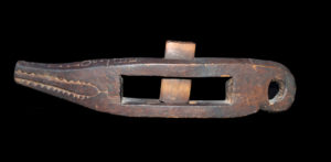 A Rare Old New Guinea Slave Hand-Blocks Geelvink Bay Area West Papua Indonesia 19th C