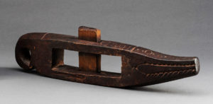 A Rare Old New Guinea Slave Hand-Blocks Geelvink Bay Area West Papua Indonesia 19th C