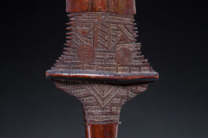 A Superb Old Fijian Club with Maori Designs 19th Century Polynesian Art 