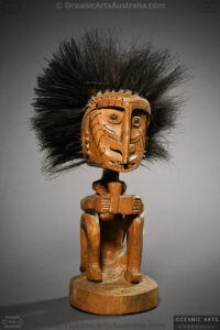 A Superb Old New Guinea Kowar Ancestor Figure from Geelvink Bay West Papua Irian Jaya Indonesia