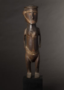 A Superb Old New Guinea Ancestor Figure Massim Milne Bay Province Papua New Guinea