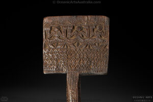 A Superb Old Dance Paddle Austral Islands French Polynesia 19th Century
