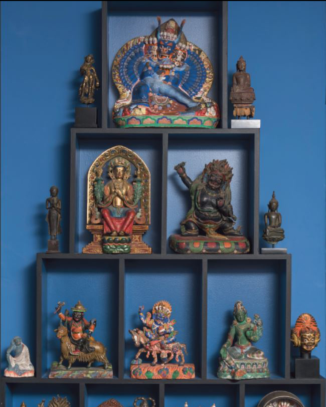 Four Fine Tibetan 19th Century Tsakli Paintings Buddhist Teaching Cards