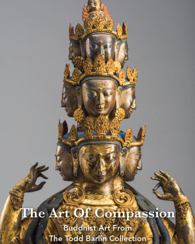 Six Bronze Repousse Heads from Tibet 19th Century