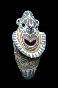 A Superb New Guinea Waskuk Ritual Pottery Head Kwoma People Upper Sepik River PNG