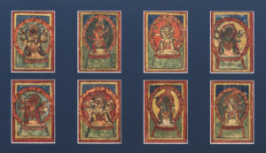 A Fine Collection of 50 Tibetan Buddhist Tsakli Painting Teaching Cards 19th Century Tibet