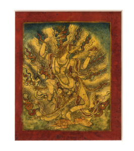 Six Superb Old Tibetan Buddhist Tsakli Paintings Teaching Cards 18th Century